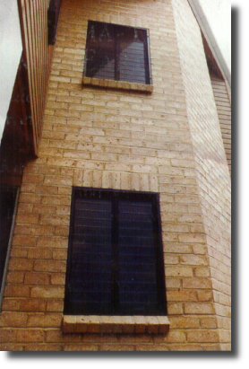 Rammed Earth Brick Wall